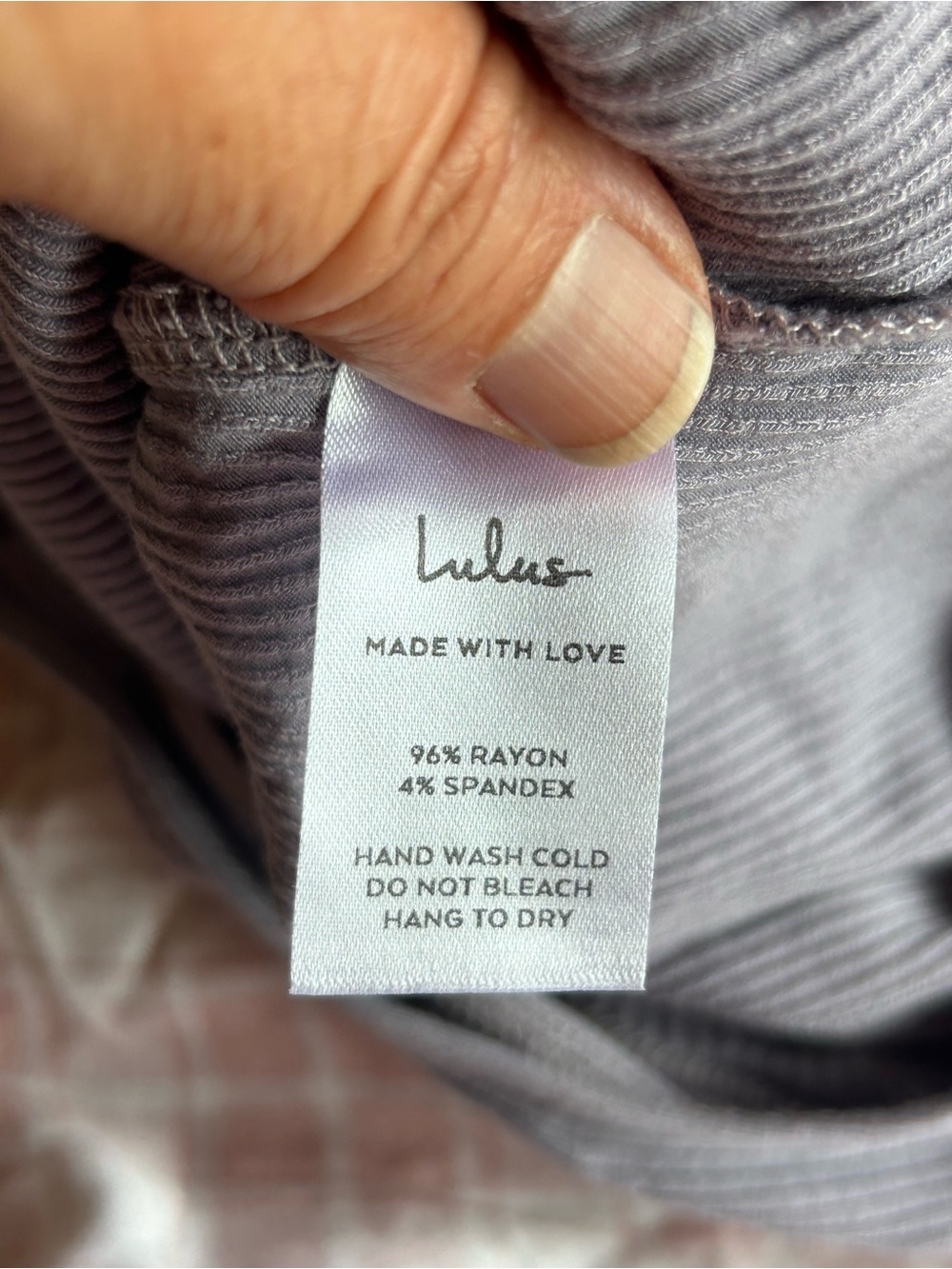 Lulu's Lavender Ribbed Body Suit - Picture 4 of 8
